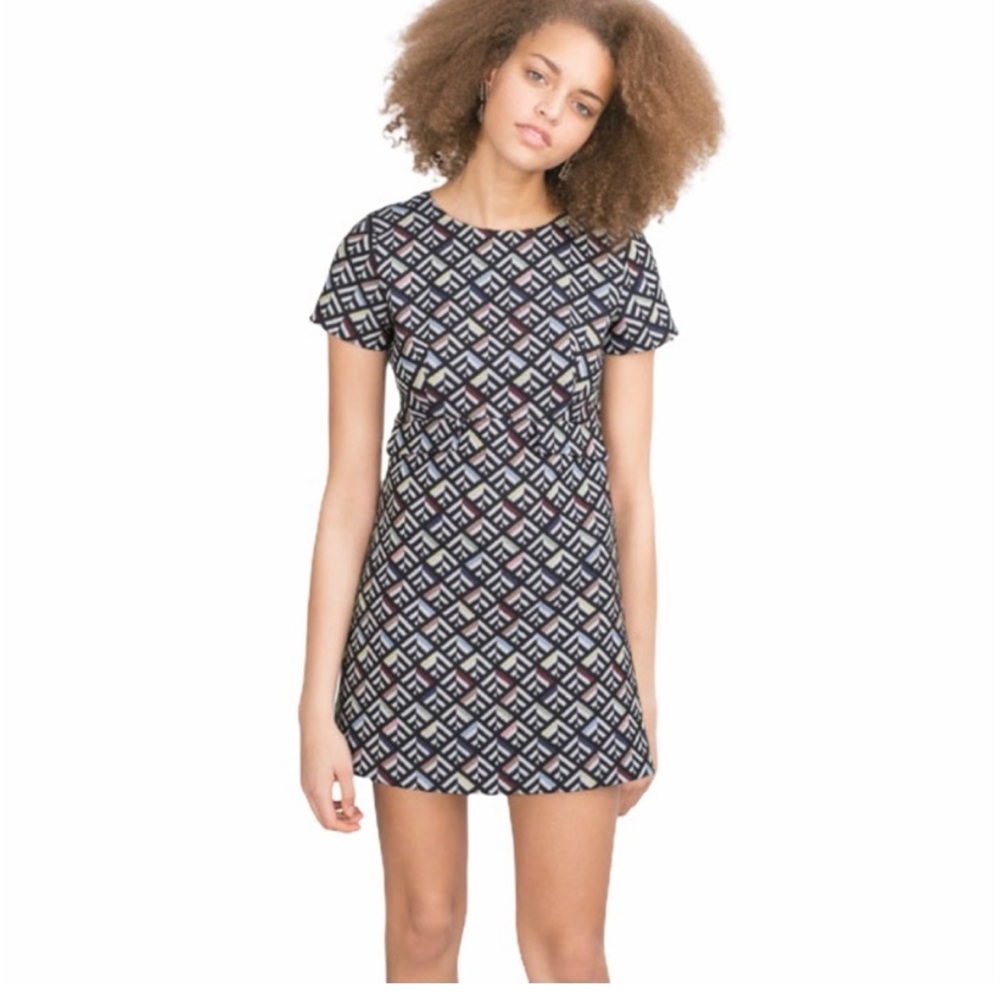 Zara geometric dress skort